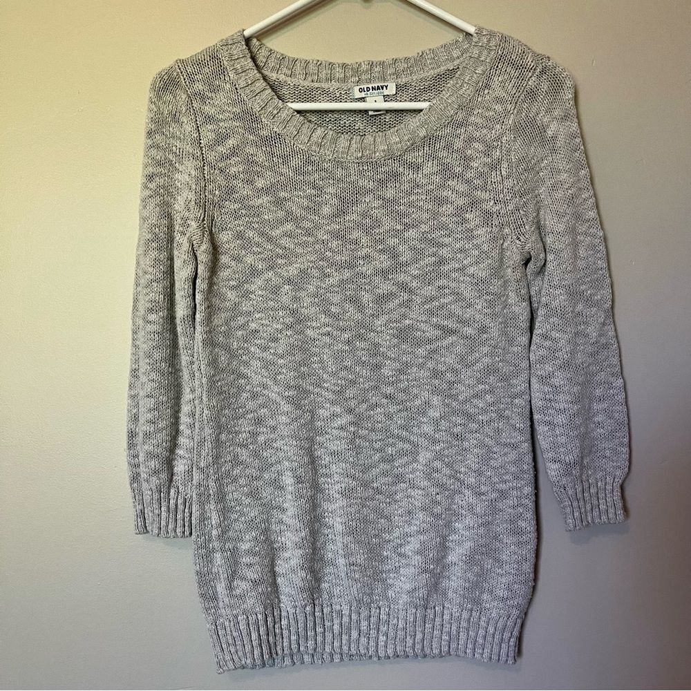 OLD NAVY 3/4 Sleeve Knit Crew Neck Sweater Size Small
